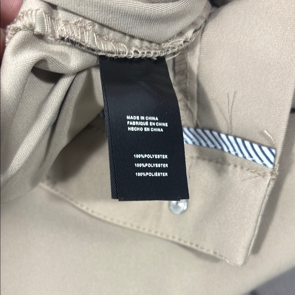 Kenneth Cole Tan Chinos Classic Straight-Leg Cotton Twill - Picture 8 of 8